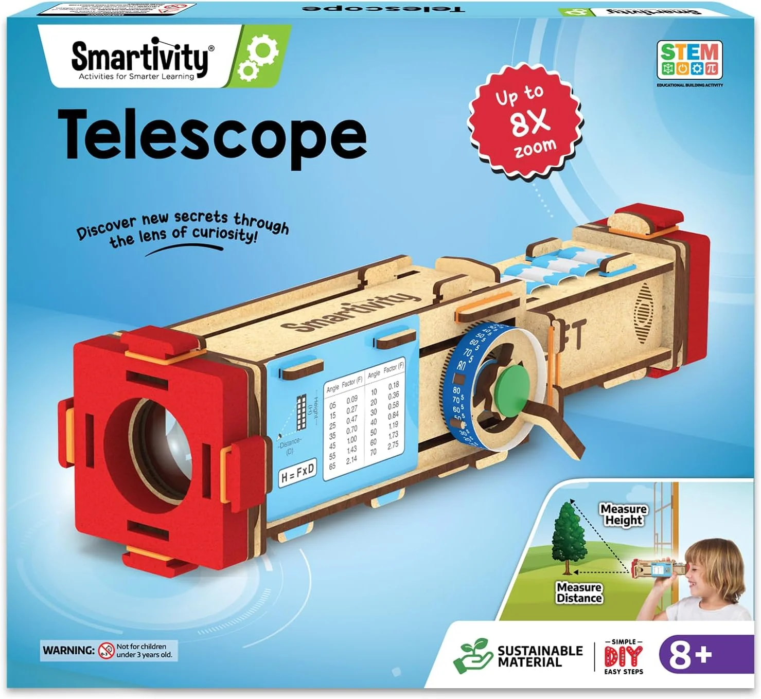 تلسکوپ Smartivity، بژ، SMRT1174، اسباب بازی تلسکوپ