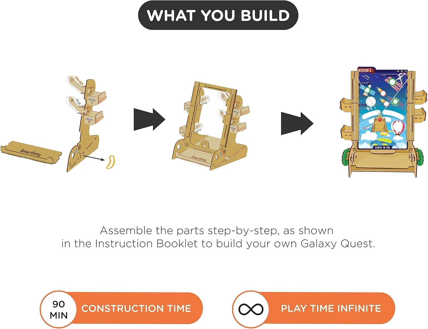 اسباب بازی آموزشی ساختنی ماموریت کهکشان با کنترل محموله Smartivity، مناسب کودکان 6-8-10-12-14 سال، بازی سرگرم کننده علمی، هدیه تولد برای دختران و پسران، ساخت هند