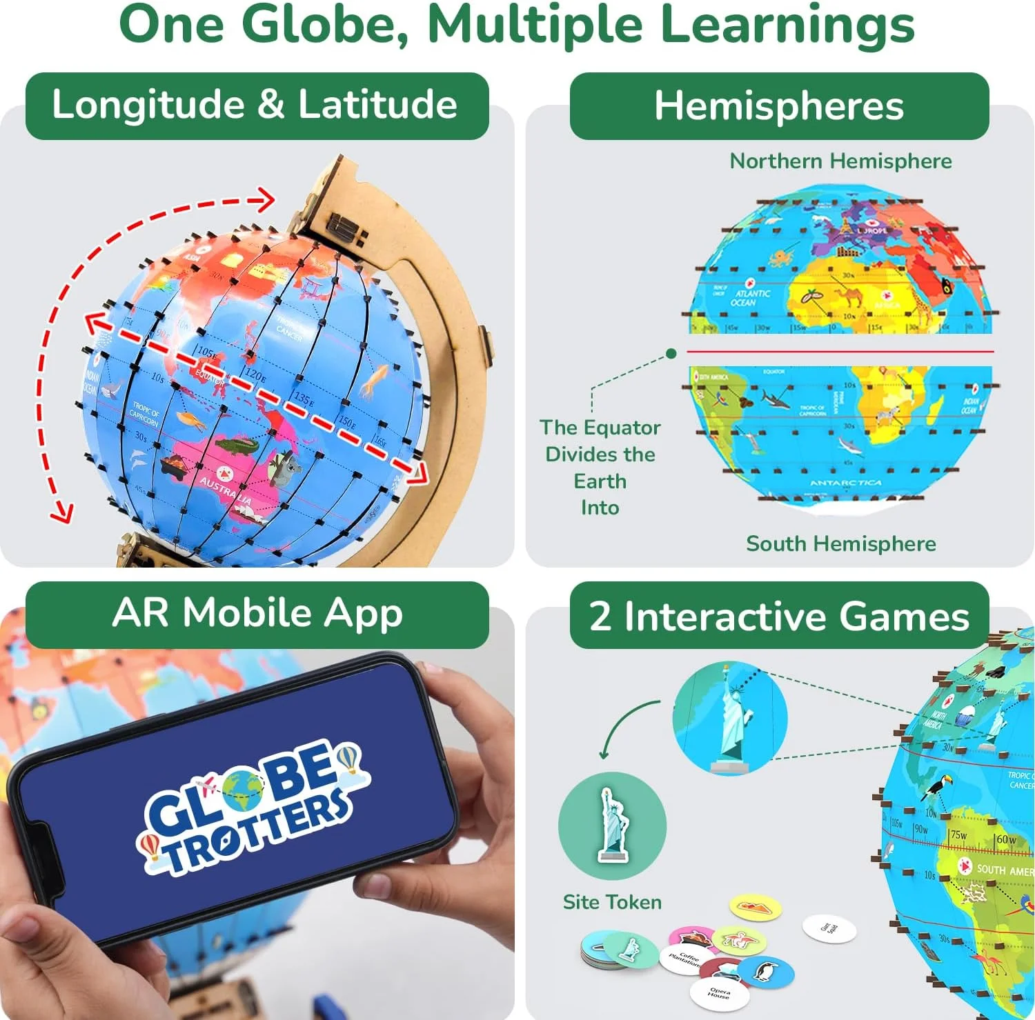 اسباب بازی آموزشی خودساز گلوب تراترز اسمارتیویتی، آبی