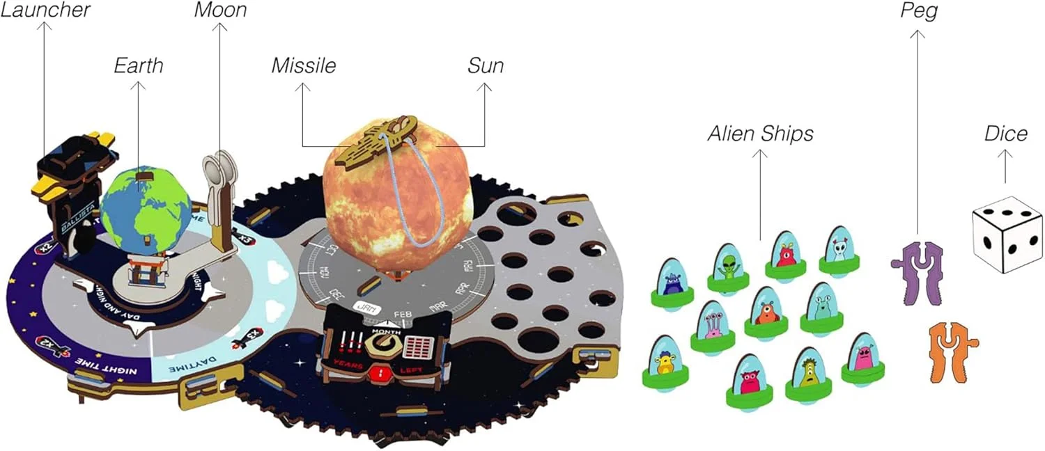 اسباب بازی سرگرم کننده آموزشی و ساختنی تیراندازهای فضایی Smartivity DIY STEM، کیت بازی فعالیت محور برای کودکان 8 تا 14 سال، بهترین هدیه تولد برای پسران و دختران
