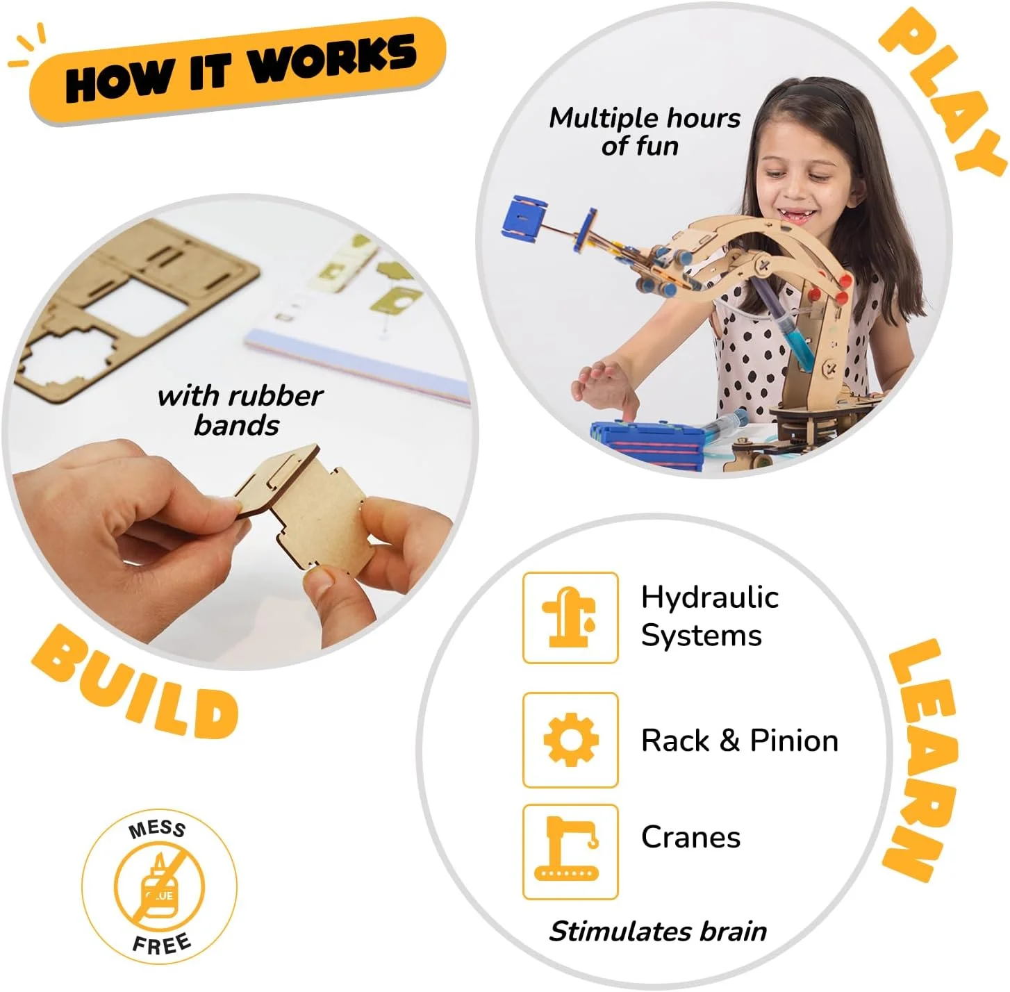 جرثقیل هیدرولیک پمپ کن و حرکت بده Smartivity S.T.E.M