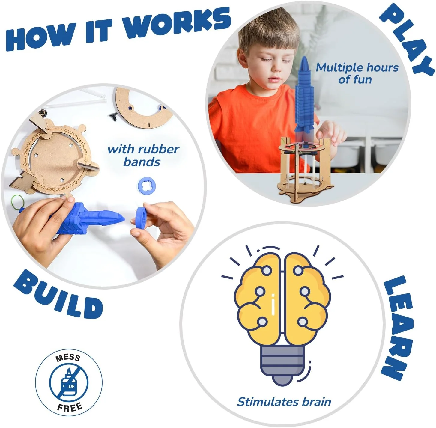 اسباب بازی آموزشی موشک فضایی Smartivity، بازی سرگرم کننده ساختنی و آموزشی برای کودکان 6 تا 14 سال، هدیه تولد برای پسران و دختران، پروژه علمی مهندسی