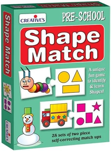 بازی تطبیق اشکال خلاقانه | بازی سرگرم کننده برای تشخیص و یادگیری اشکال | هماهنگی چشم و دست برای کودکان | پازل های فعالیت پیش دبستانی مهارت های حافظه | 4 سال به بالا