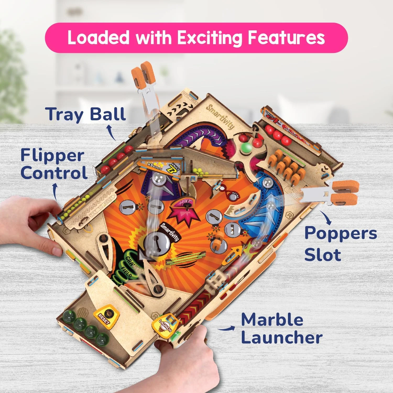 اسباب بازی آموزشی پین بال آی ورلد استرالیا Smartivity، زرد، چند رنگ اسباب بازی آموزشی پین بال آی ورلد استرالیا Smartivity، زرد، چند رنگ