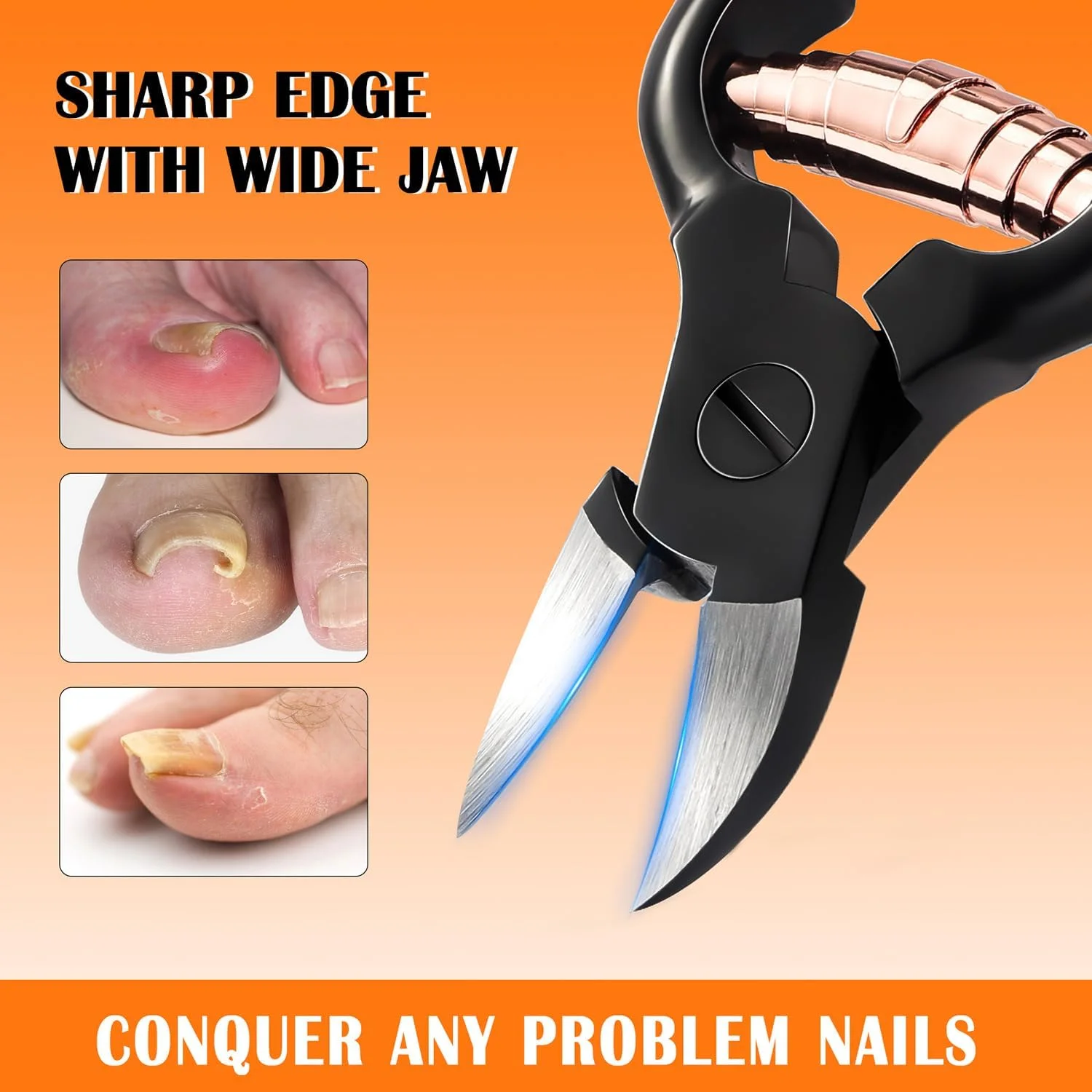 ناخن گیر طبی بزوکس، ناخن گیر ضخیم و فرو رفته، ابزار جراحی ناخن از جنس استیل ضد زنگ - مشکی ناخن گیر طبی بزوکس، ناخن گیر ضخیم و فرو رفته، ابزار جراحی ناخن از جنس استیل ضد زنگ - مشکی