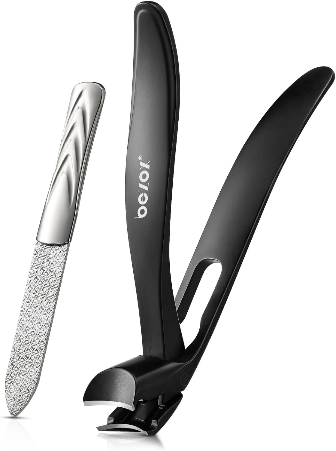 ناخن گیر ارگونومیک سر زاویه دار BEZOX برای ناخن های ضخیم - ناخن گیر بزرگسال با سوهان فلزی برای آقایان و بانوان