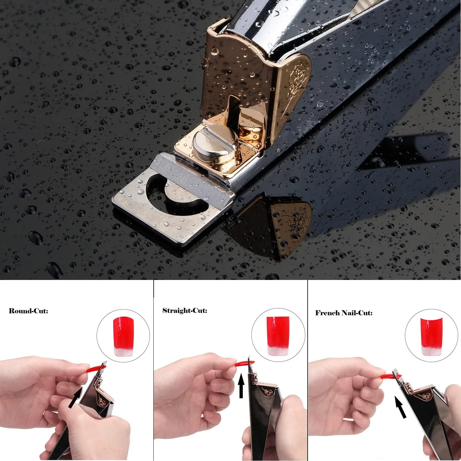 ناخن گیر تیپ بیزوکس، قیچی ناخن اکریلیک، ابزار مانیکور ناخن مصنوعی - ابزار هنری ناخن استیل ضد زنگ