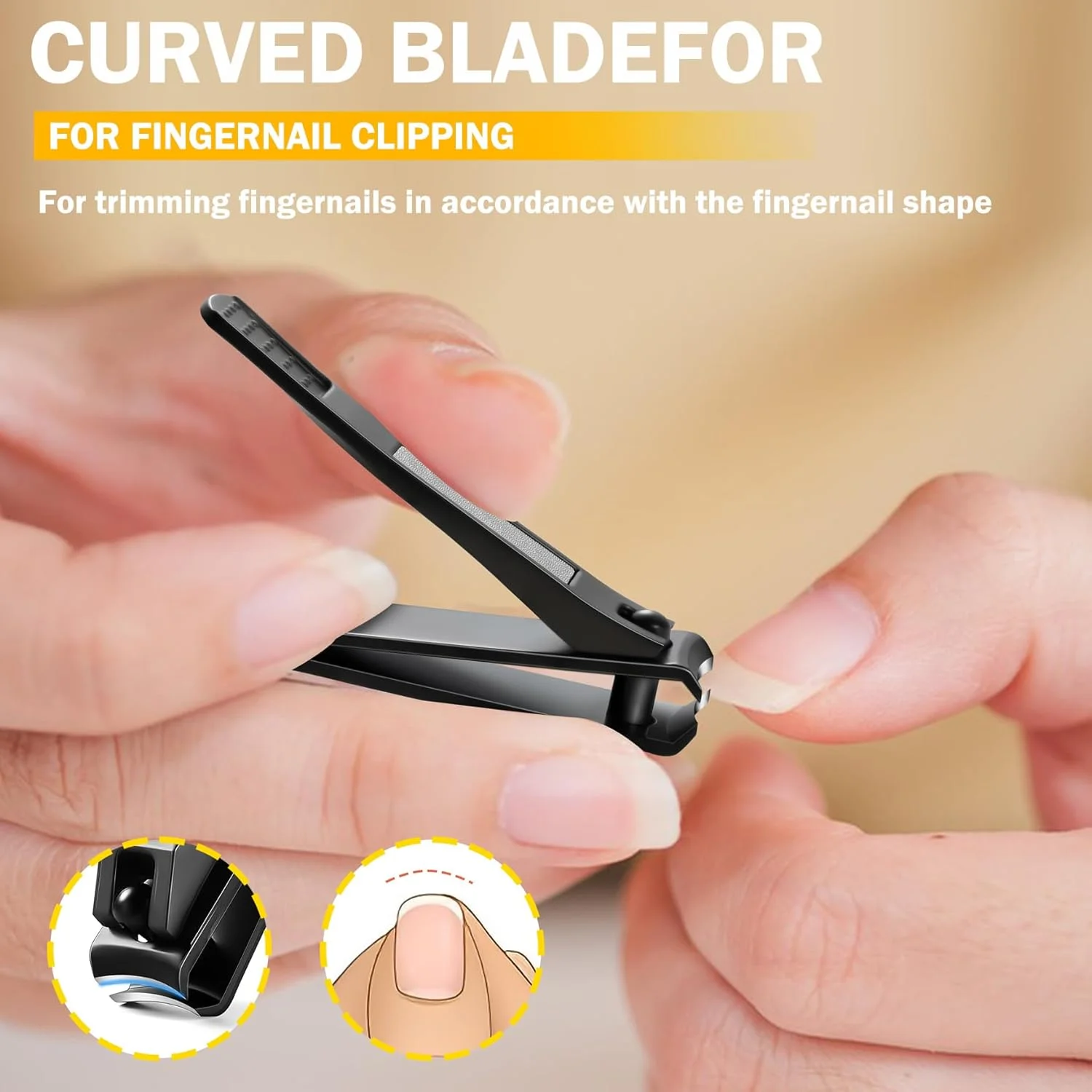 ست دو عددی ناخن گیر BEZOX - ناخن گیر ناخن پا با تیغه صاف و ناخن گیر ناخن دست با تیغه خمیده - قیچی ناخن گیر ممتاز برای ناخن های ضخیم و ناخن های فرو رفته در گوشت ست دو عددی ناخن گیر BEZOX - ناخن گیر ناخن پا با تیغه صاف و ناخن گیر ناخن دست با تیغه خمیده - قیچی ناخن گیر ممتاز برای ناخن های ضخیم و ناخن های فرو رفته در گوشت