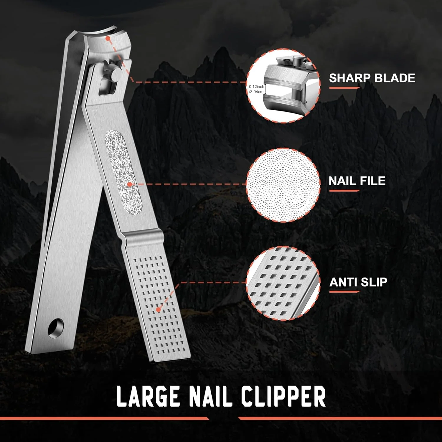 ست دو عددی ناخن گیر BEZOX، ناخن گیر با دهانه فوق العاده پهن برای ناخن های دست و پا، ناخن گیرهای انگشتی بادوام و بسیار تیز از جنس استیل ضد زنگ درجه یک