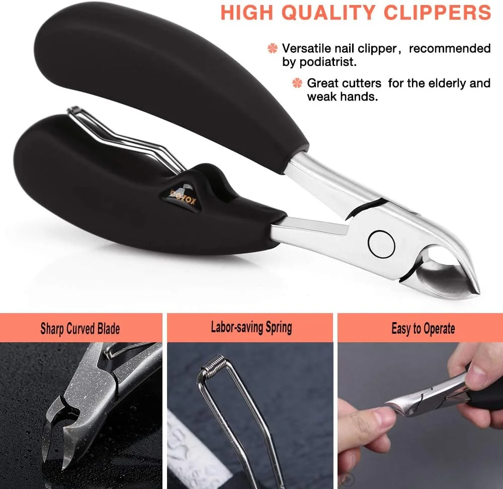 BEZOX - ناخن گیر دقیق برای ناخن های ضخیم و فرو رفته به همراه جعبه فلزی BEZOX - ناخن گیر دقیق برای ناخن های ضخیم و فرو رفته به همراه جعبه فلزی