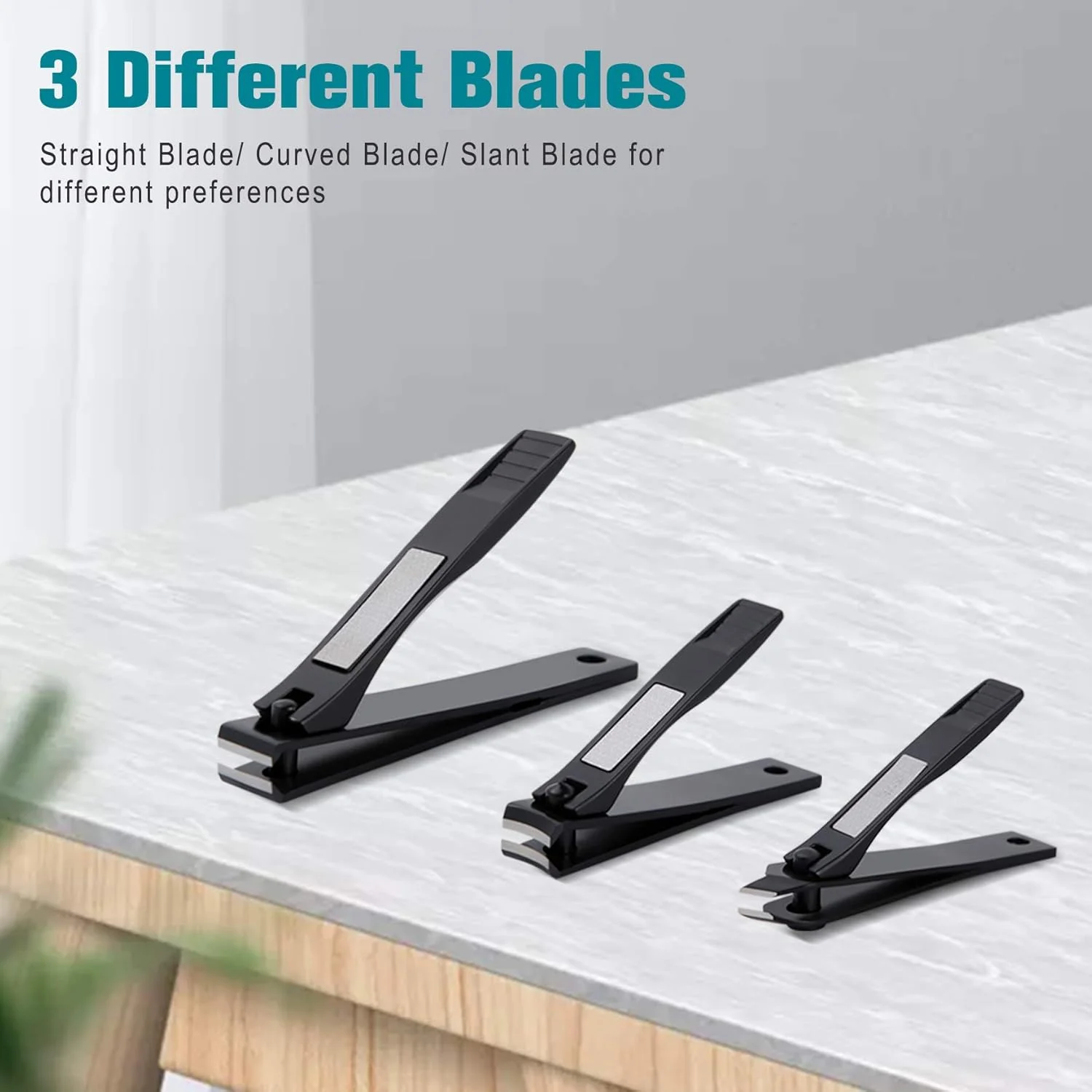 مجموعه ۳ عددی ناخن گیر استیل ضد زنگ BEZOX برای ناخن های ضخیم، قیچی ناخن، برش تیز و صاف، مناسب برای ناخن های پا و ناخن های دست (تیغه صاف/خمیده/مورب) مجموعه ۳ عددی ناخن گیر استیل ضد زنگ BEZOX برای ناخن های ضخیم، قیچی ناخن، برش تیز و صاف، مناسب برای ناخن های پا و ناخن های دست (تیغه صاف/خمیده/مورب)