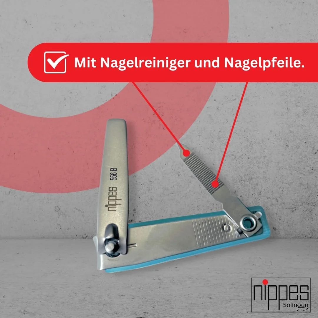 ناخن گیر نیپز سولینگن برای ناخن های پا و دست با محفظه جمع آوری ناخن، 6 سانتی متر، ناخن گیر مراقبت از ناخن، کوتاه کردن ناخن های قوی و محکم را آسان تر می کند، آبی ناخن گیر نیپز سولینگن برای ناخن های پا و دست با محفظه جمع آوری ناخن، 6 سانتی متر، ناخن گیر مراقبت از ناخن، کوتاه کردن ناخن های قوی و محکم را آسان تر می کند، آبی