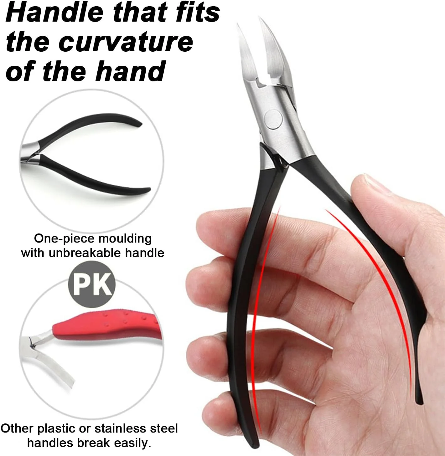 ناخن گیر انگشت پا برای ناخن های فرو رفته، ناخن گیر انگشت پا برای ناخن های ضخیم، ست 2 عددی حرفه ای ناخن گیر و عقب زن ناخن ضخیم و فرو رفته برای آقایان و سالمندان به همراه کیف (مشکی) ناخن گیر انگشت پا برای ناخن های فرو رفته، ناخن گیر انگشت پا برای ناخن های ضخیم، ست 2 عددی حرفه ای ناخن گیر و عقب زن ناخن ضخیم و فرو رفته برای آقایان و سالمندان به همراه کیف (مشکی)