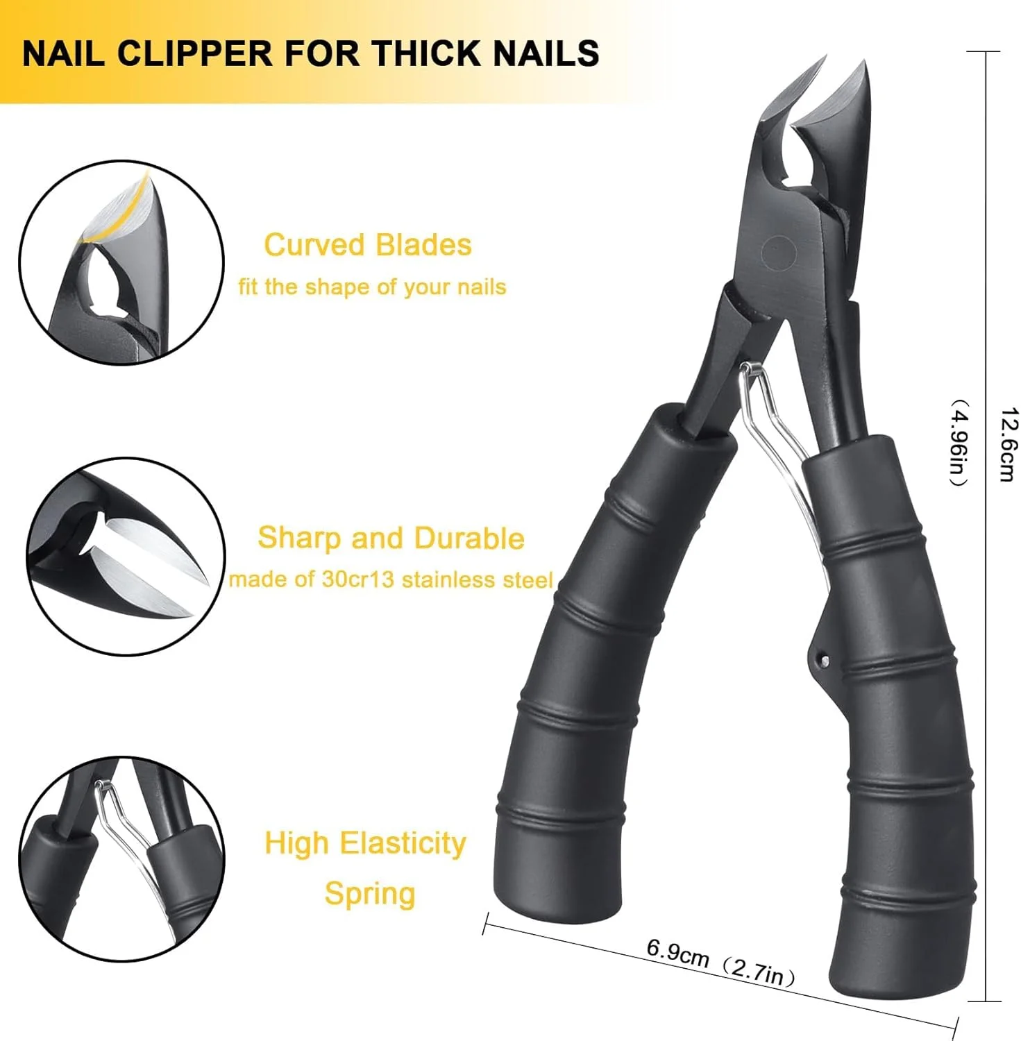 ناخن گیر انگشت شست پا Azonee برای ناخن های ضخیم، ناخن گیر تیز برای کوتاه کردن ناخن های فرورفته، ناخن گیر حرفه ای استیل ضد زنگ با دسته لاستیکی برای مردان، زنان و سالمندان ناخن گیر انگشت شست پا Azonee برای ناخن های ضخیم، ناخن گیر تیز برای کوتاه کردن ناخن های فرورفته، ناخن گیر حرفه ای استیل ضد زنگ با دسته لاستیکی برای مردان، زنان و سالمندان