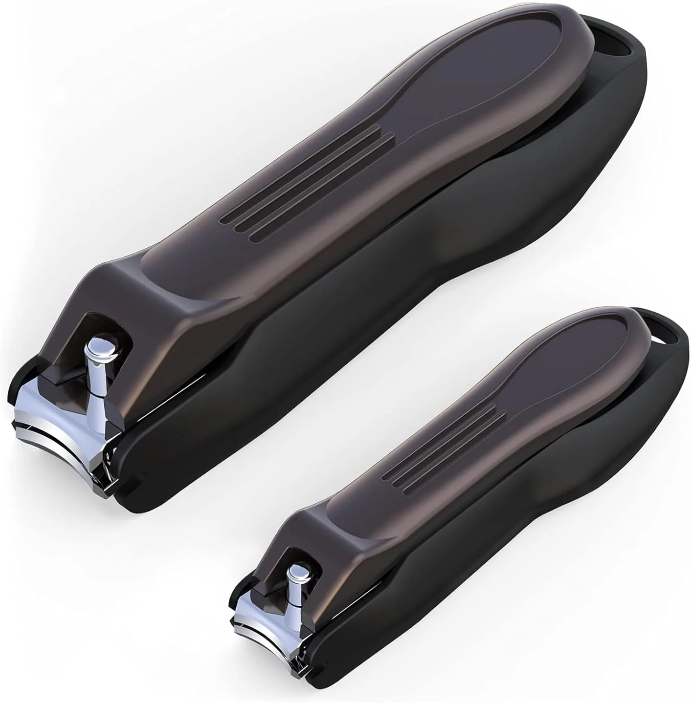 ناخن گیر با محفظه جمع آوری، ناخن گیر استیل ضد زنگ بدون پاشش برای ناخن های دست و پا، ابزار پیرایش ناخن، هدیه ای مناسب برای آقایان و بانوان (بزرگ/کوچک) ناخن گیر با محفظه جمع آوری، ناخن گیر استیل ضد زنگ بدون پاشش برای ناخن های دست و پا، ابزار پیرایش ناخن، هدیه ای مناسب برای آقایان و بانوان (بزرگ/کوچک)