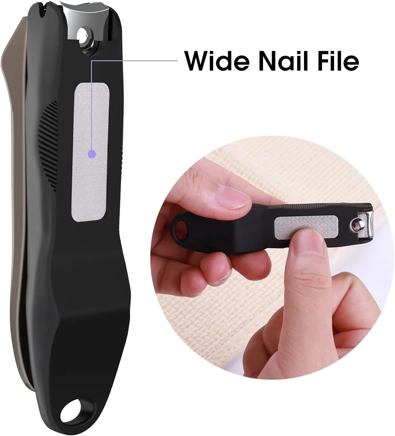 ناخن گیر با محفظه جمع آوری، ناخن گیر استیل ضد زنگ بدون پاشش برای ناخن های دست و پا، ابزار پیرایش ناخن، هدیه ای مناسب برای آقایان و بانوان (بزرگ/کوچک) ناخن گیر با محفظه جمع آوری، ناخن گیر استیل ضد زنگ بدون پاشش برای ناخن های دست و پا، ابزار پیرایش ناخن، هدیه ای مناسب برای آقایان و بانوان (بزرگ/کوچک)