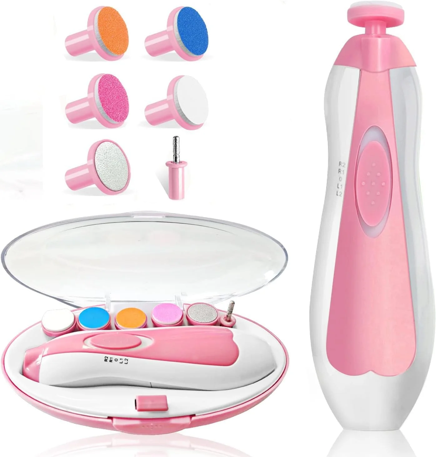 سوهان ناخن کودک ALMEKAQUZ، سوهان ناخن برقی ایمن کودک، مراقبت از ناخن های دست و پا، کیت ناخن نوزاد و کودک، مناسب برای بزرگسالان (صورتی) سوهان ناخن کودک ALMEKAQUZ، سوهان ناخن برقی ایمن کودک، مراقبت از ناخن های دست و پا، کیت ناخن نوزاد و کودک، مناسب برای بزرگسالان (صورتی)