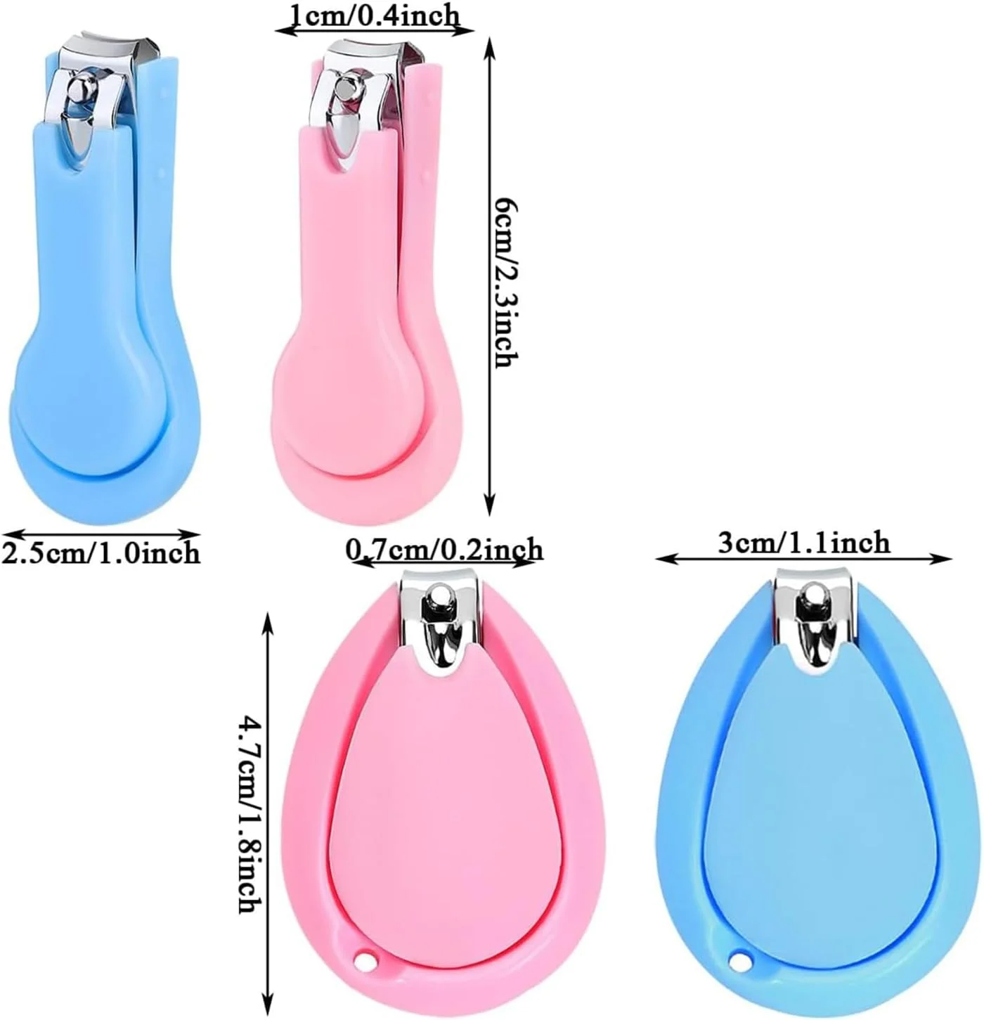 ناخن گیر کودک یلاژوی، ست 4 عددی ناخن گیر کودک، قیچی ناخن کودک با طراحی ضد لغزش، ناخن گیر کودک برای نوزادان و کودکان نوپا ناخن گیر کودک یلاژوی، ست 4 عددی ناخن گیر کودک، قیچی ناخن کودک با طراحی ضد لغزش، ناخن گیر کودک برای نوزادان و کودکان نوپا