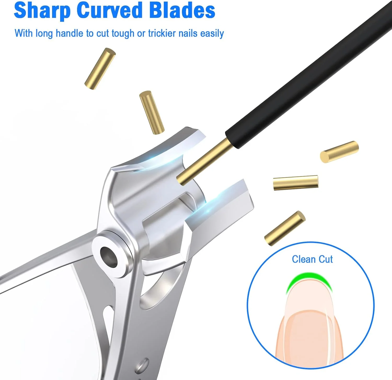 ناخن گیر، ناخن گیر انگشت با دهانه 17 میلی متری برای ناخن های ضخیم، ابزار پیرایش ناخن پا برای آقایان و بانوان (همراه با سوهان ناخن) ناخن گیر، ناخن گیر انگشت با دهانه 17 میلی متری برای ناخن های ضخیم، ابزار پیرایش ناخن پا برای آقایان و بانوان (همراه با سوهان ناخن)