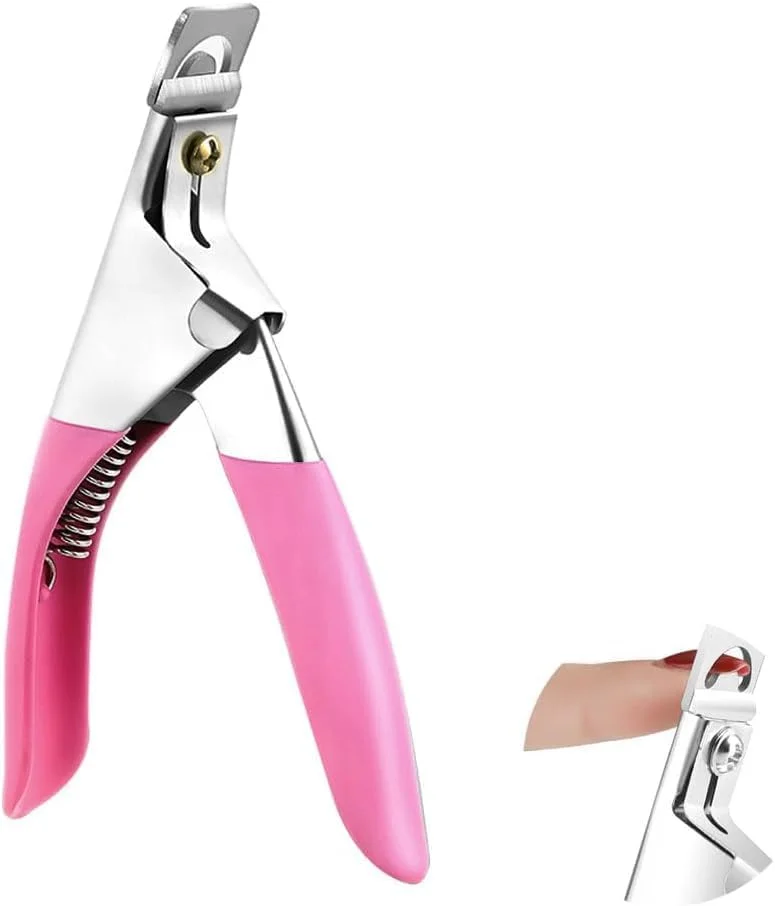 ناخن گیر برای ناخن های اکریلیک، قیچی ناخن گیر فلزی ممتاز، ناخن گیر برای فرم دادن به ناخن های مصنوعی در خانه و سالن