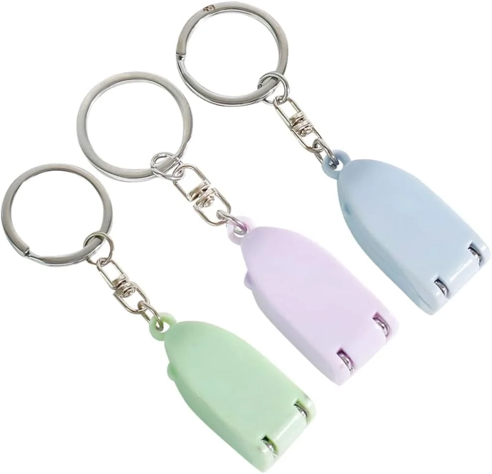 ست قیچی ناخن تزویق، ست قابل حمل کوچک ناخن گیر انگشت با جاکلیدی برای کیف، مناسب برای مسافرت، کمپینگ و فضای باز، 3 عددی