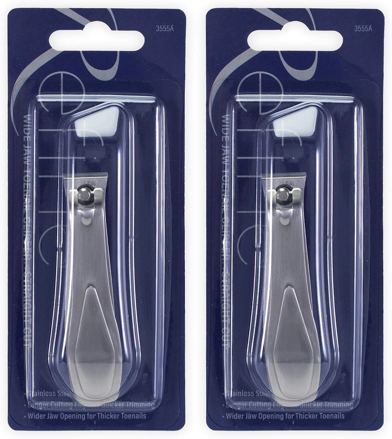 ناخن گیر انگشت شست پا با فک پهن و برش مستقیم، استیل ضد زنگ، 2 عدد