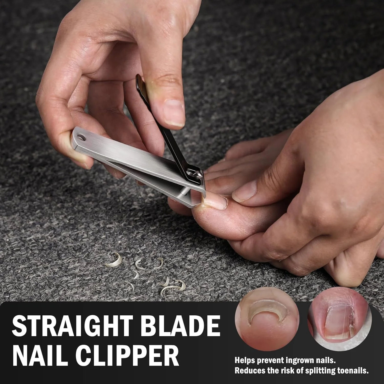 ناخن گیر بزرگ تیغه صاف FVION برای ناخن های ضخیم پا - ناخن گیر حرفه ای استیل ضد زنگ - ناخن گیر قدرتمند برای افراد مسن، آقایان و بانوان ناخن گیر بزرگ تیغه صاف FVION برای ناخن های ضخیم پا - ناخن گیر حرفه ای استیل ضد زنگ - ناخن گیر قدرتمند برای افراد مسن، آقایان و بانوان