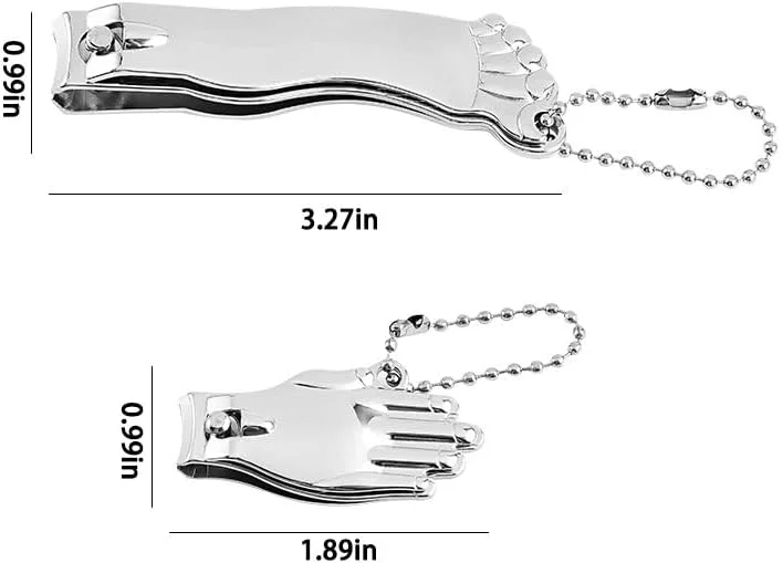 ست دو عددی ناخن گیر، ابزار مراقبت از ناخن، فوق العاده تیز و بادوام، مناسب برای ناخن های دست و پا، نقره ای، استیل ضد زنگ ست دو عددی ناخن گیر، ابزار مراقبت از ناخن، فوق العاده تیز و بادوام، مناسب برای ناخن های دست و پا، نقره ای، استیل ضد زنگ