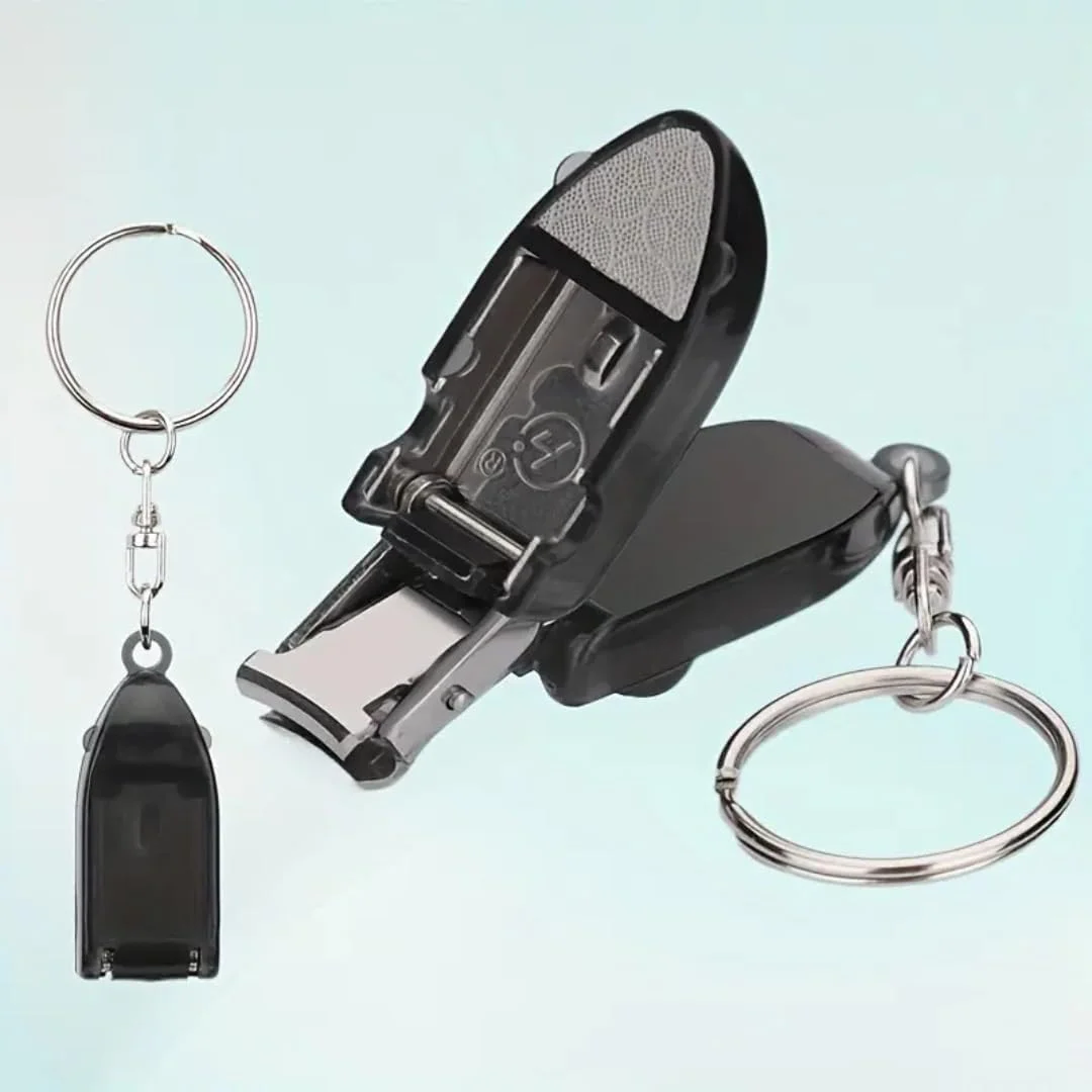 ناخن گیر تاشو SOKHA با جاکلیدی - ابزار چند منظوره بادوام از جنس استیل ضد زنگ، ناخن گیر جیبی قابل حمل برای مسافرت، کمپینگ، پیاده روی و نظافت روزمره