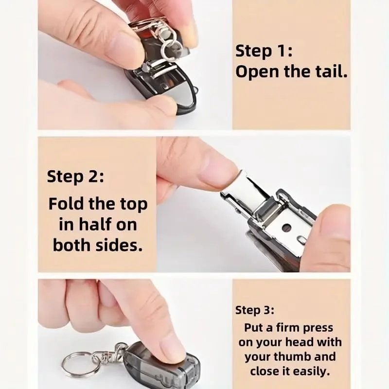 ناخن گیر تاشو SOKHA با جاکلیدی - ابزار چند منظوره بادوام از جنس استیل ضد زنگ، ناخن گیر جیبی قابل حمل برای مسافرت، کمپینگ، پیاده روی و نظافت روزمره ناخن گیر تاشو SOKHA با جاکلیدی - ابزار چند منظوره بادوام از جنس استیل ضد زنگ، ناخن گیر جیبی قابل حمل برای مسافرت، کمپینگ، پیاده روی و نظافت روزمره