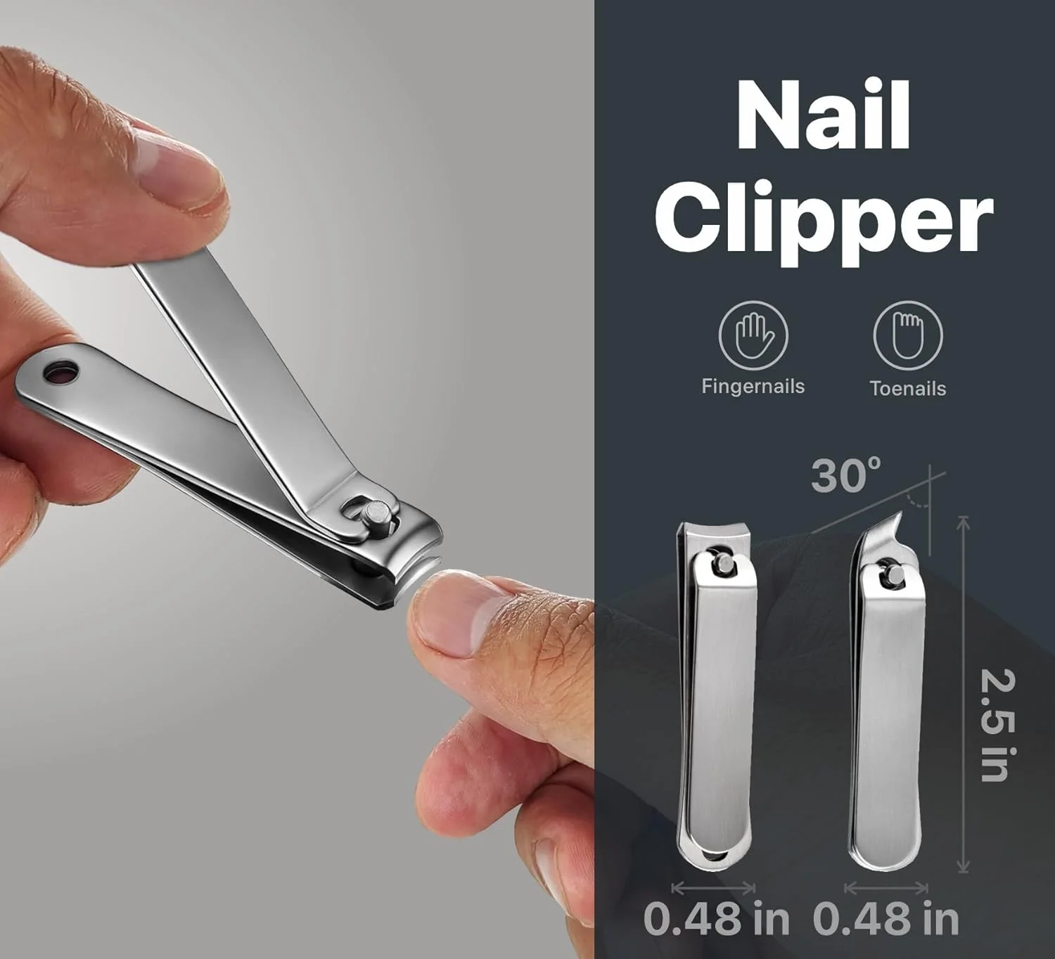 ست ناخن گیر کونوو 5 تکه، ست مانیکور استیل ضد زنگ، ست مراقبت از ناخن مسافرتی، ناخن گیر برای آقایان، بانوان و کودکان، ست ناخن گیر نارنجی هرمس