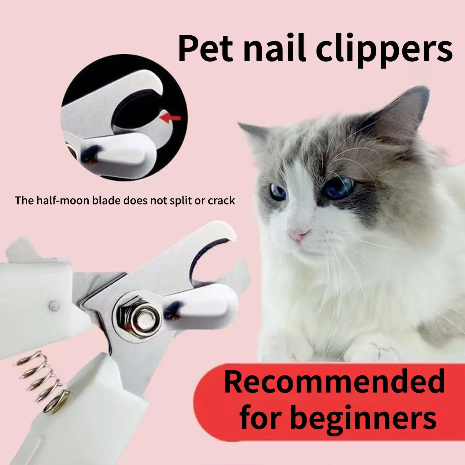 ناخن گیر حیوانات خانگی برای گربه ها و سگ های بزرگ - فولاد ضد زنگ فوق العاده تیز، محافظ ایمنی، سوهان ناخن، دستگیره آسان، جلوگیری از کوتاه کردن بیش از حد ناخن گیر حیوانات خانگی برای گربه ها و سگ های بزرگ - فولاد ضد زنگ فوق العاده تیز، محافظ ایمنی، سوهان ناخن، دستگیره آسان، جلوگیری از کوتاه کردن بیش از حد