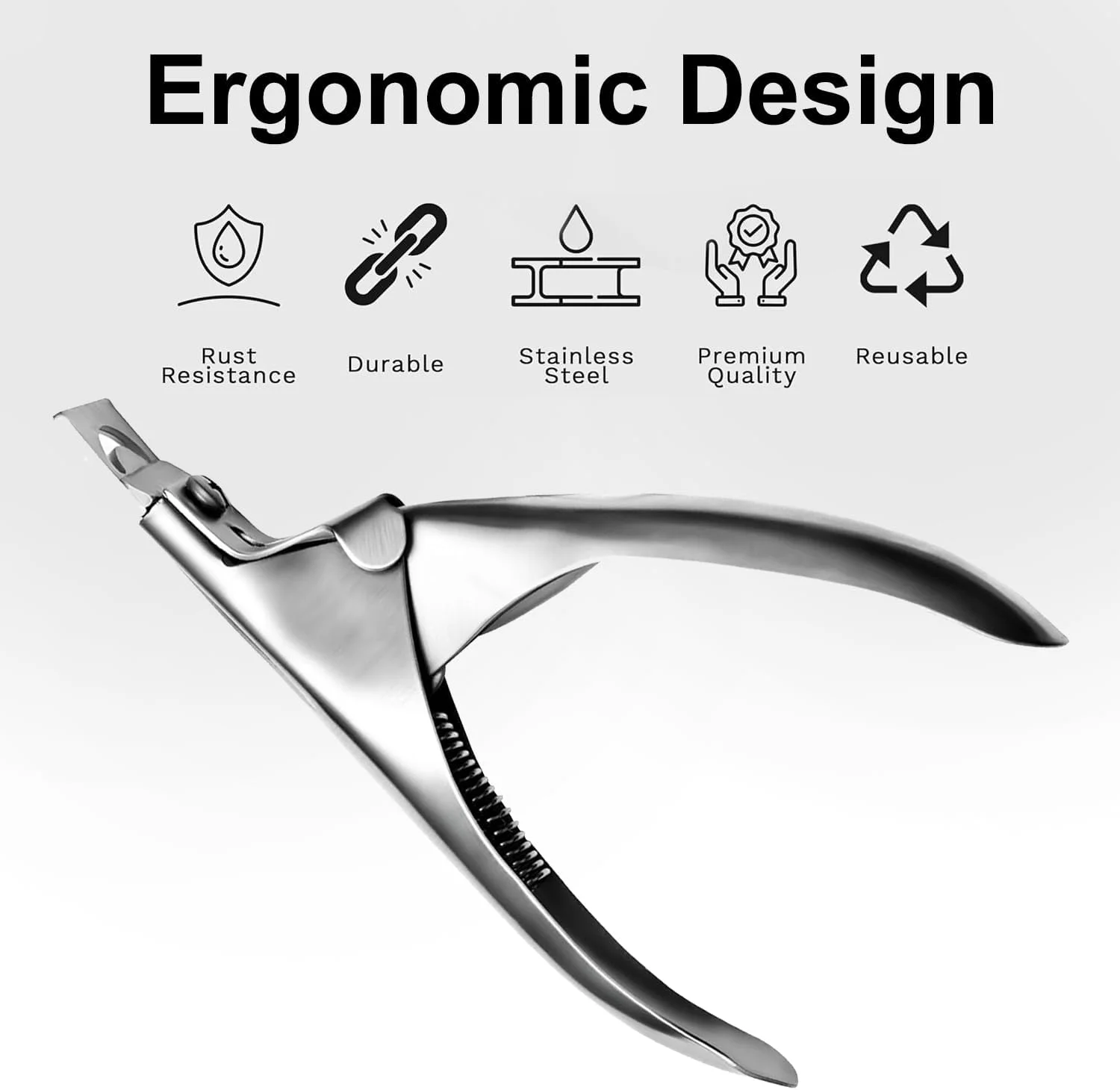 قیچی ناخن مصنوعی حرفه ای استیل ضد زنگ - قیچی اکستنشن ناخن برای ناخن های اکریلیک و ژل - ابزار برش دقیق هنر ناخن با دسته ارگونومیک قیچی ناخن مصنوعی حرفه ای استیل ضد زنگ - قیچی اکستنشن ناخن برای ناخن های اکریلیک و ژل - ابزار برش دقیق هنر ناخن با دسته ارگونومیک