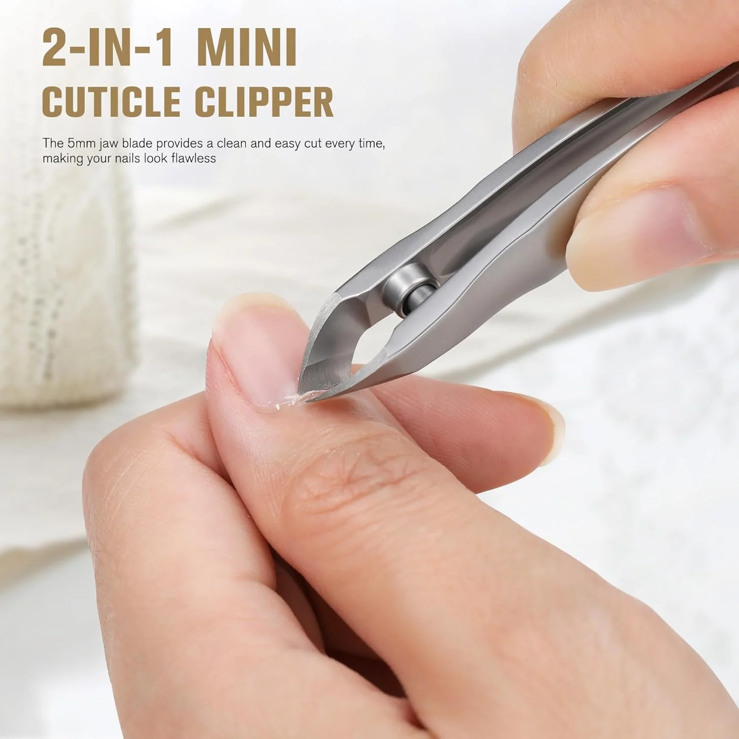 قیچی کوتیکول FERYES با عقبراننده کوتیکول و کیف نگهداری، ابزار قابل حمل 2 در 1 مینی برای مراقبت از ناخن آقایان و بانوان قیچی کوتیکول FERYES با عقبراننده کوتیکول و کیف نگهداری، ابزار قابل حمل 2 در 1 مینی برای مراقبت از ناخن آقایان و بانوان