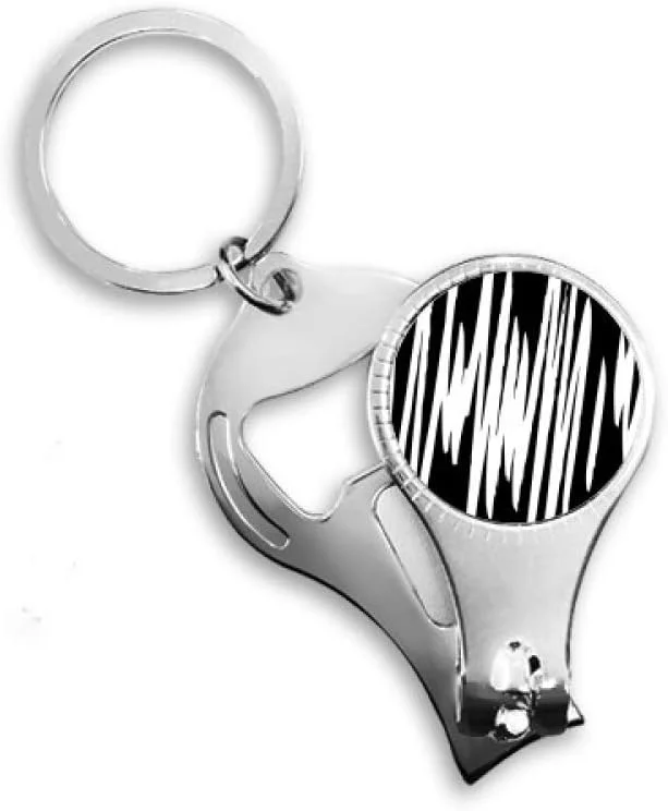 ناخن گیر با طرح خطوط نامنظم، جاکلیدی و درب بازکن ناخن گیر با طرح خطوط نامنظم، جاکلیدی و درب بازکن