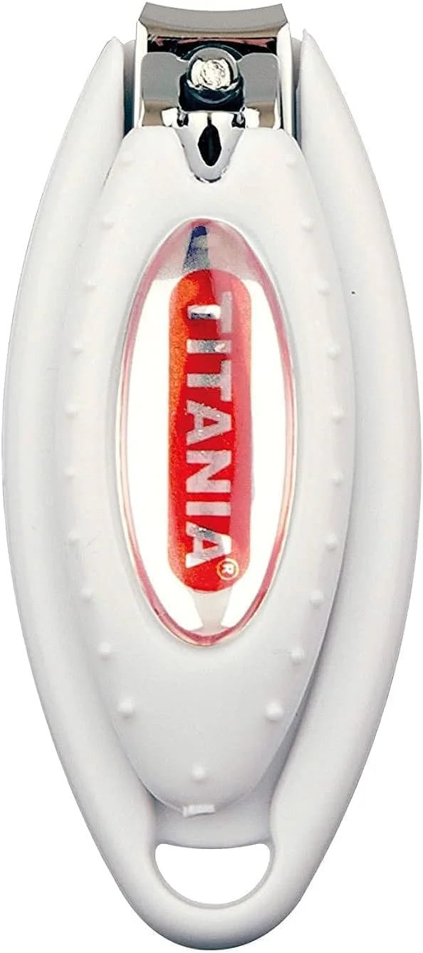 ناخن گیر تیتانیا با روکش پلاستیکی 31 گرم، سفید ناخن گیر تیتانیا با روکش پلاستیکی 31 گرم، سفید