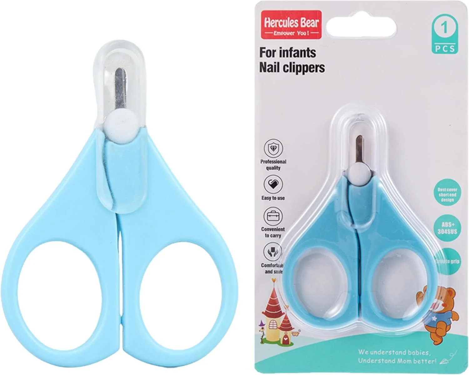 ست مانیکور ناخن کودک - ناخن گیر پلاستیکی و استیل ضد زنگ، قیچی با جعبه برای کودکان، مراقبت کامل از ناخن برای کوتاه کردن ایمن و آسان ناخن (آبی) ست مانیکور ناخن کودک - ناخن گیر پلاستیکی و استیل ضد زنگ، قیچی با جعبه برای کودکان، مراقبت کامل از ناخن برای کوتاه کردن ایمن و آسان ناخن (آبی)