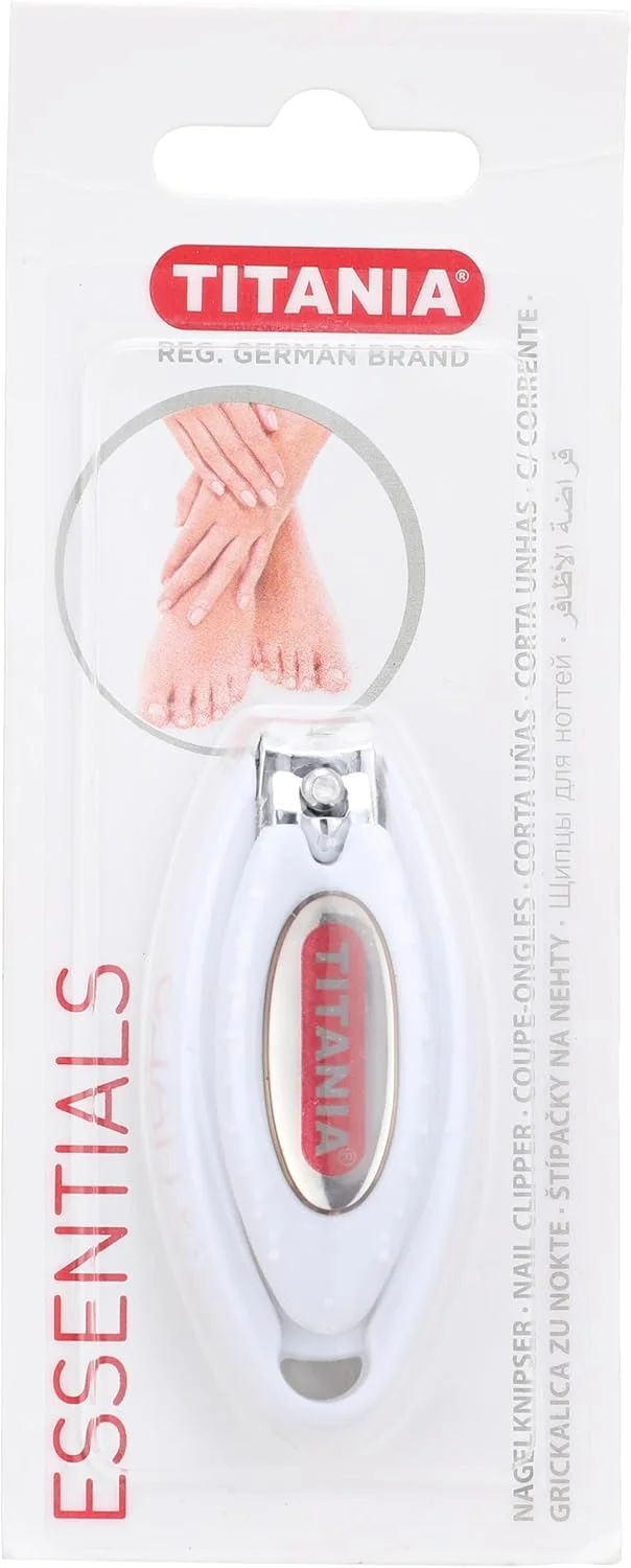 ناخن گیر تیتانیا با روکش پلاستیکی 31 گرم، سفید ناخن گیر تیتانیا با روکش پلاستیکی 31 گرم، سفید