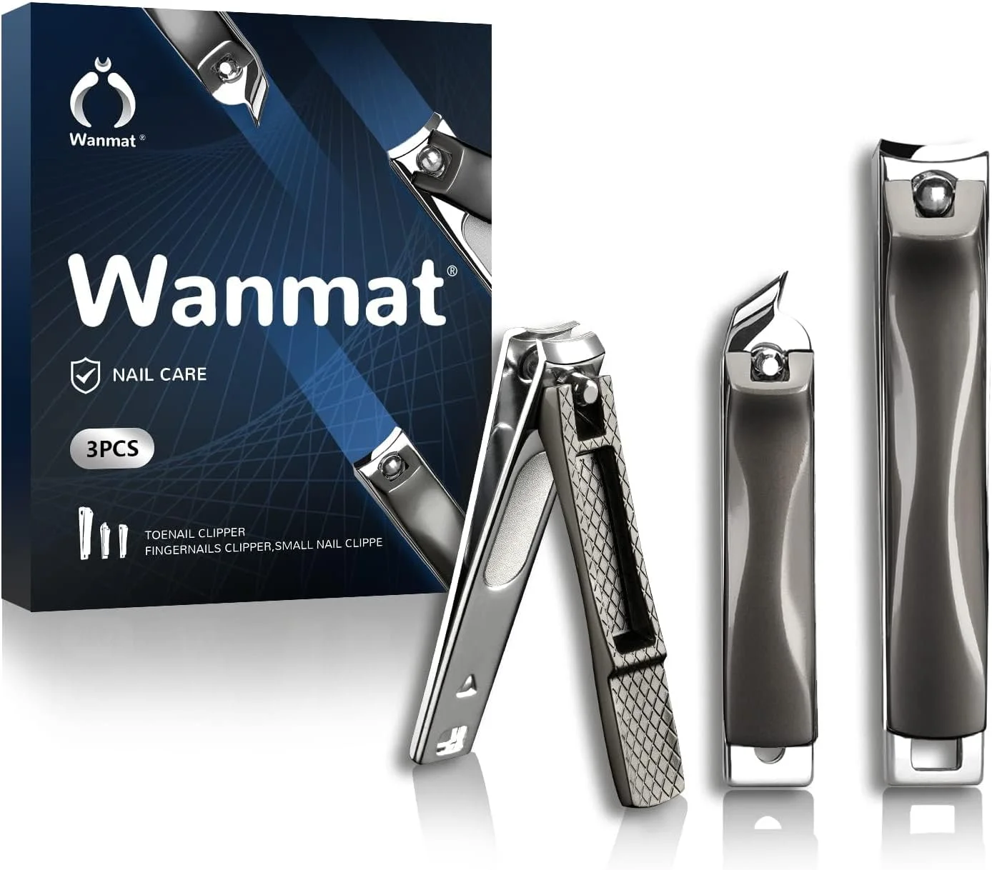 (مشکی) - ست ناخن گیر، ناخن گیرهای فوق العاده تیز استیل ضد زنگ برای ناخن های دست و پا، ناخن گیر حرفه ای برای ناخن های ضخیم یا فرو رفته، ست 3 عددی ناخن گیر برای زنان و مردان (مشکی) - ست ناخن گیر، ناخن گیرهای فوق العاده تیز استیل ضد زنگ برای ناخن های دست و پا، ناخن گیر حرفه ای برای ناخن های ضخیم یا فرو رفته، ست 3 عددی ناخن گیر برای زنان و مردان