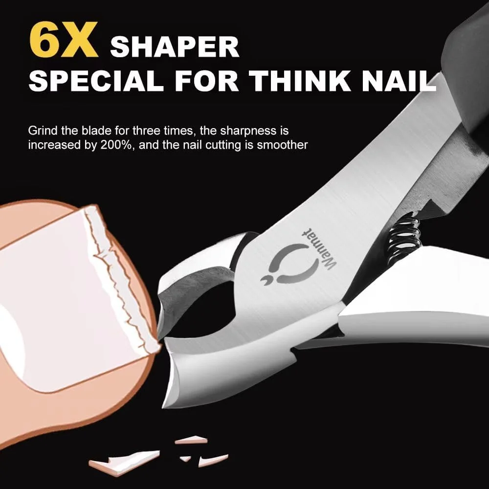 ناخن گیر انگشت پا، ناخن گیر حرفه ای برای ناخن های ضخیم و فرو رفته، ناخن گیر انگشت پا ارتقا یافته برای مردان، ناخن گیر ناخن پا پدیکور Wanmat ناخن گیر انگشت پا، ناخن گیر حرفه ای برای ناخن های ضخیم و فرو رفته، ناخن گیر انگشت پا ارتقا یافته برای مردان، ناخن گیر ناخن پا پدیکور Wanmat