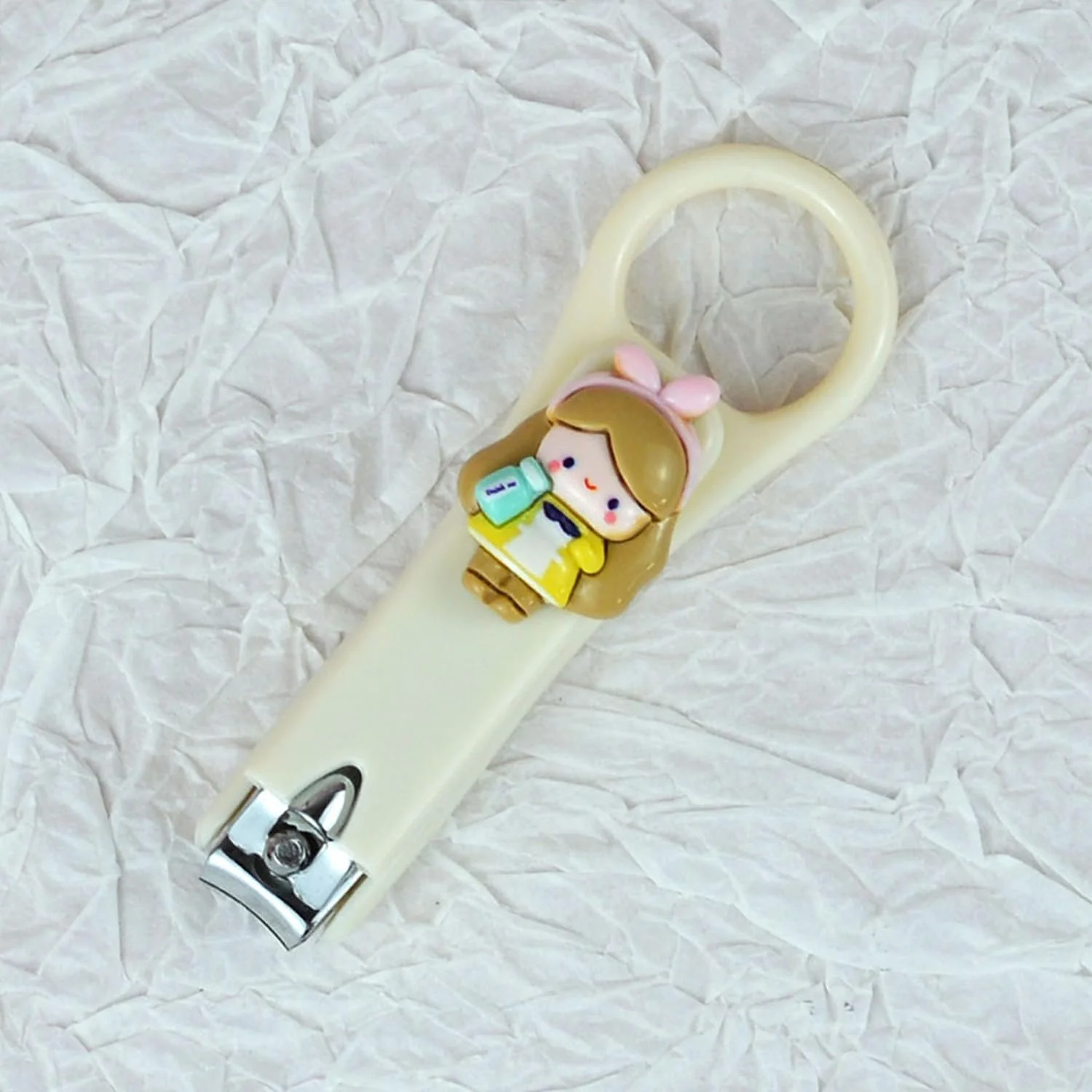 ست ناخن گیر کارتونی زیبا برای بانوان، ست 5 تکه ناخن گیر ضد پاشش، ست قیچی ناخن مخصوص بانوان، لوازم جانبی مانیکور LCC909-01