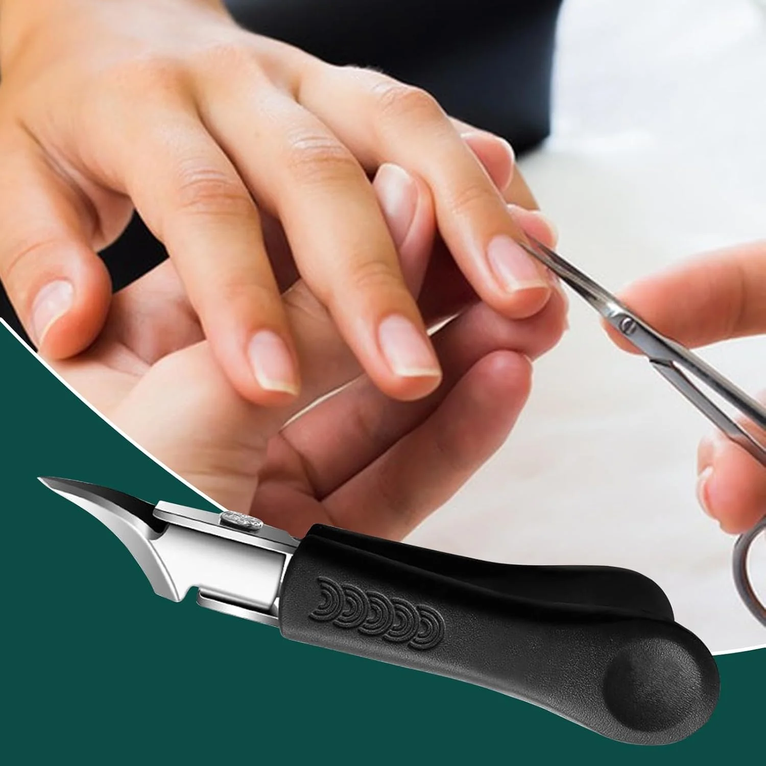 ناخن گیر اریب - ابزار پیرایش ناخن با دهانه پهن برای سالمندان، بانوان و آقایان، مناسب برای نگهداری روزانه، پیرایش شخصی، منزل و سالن های زیبایی