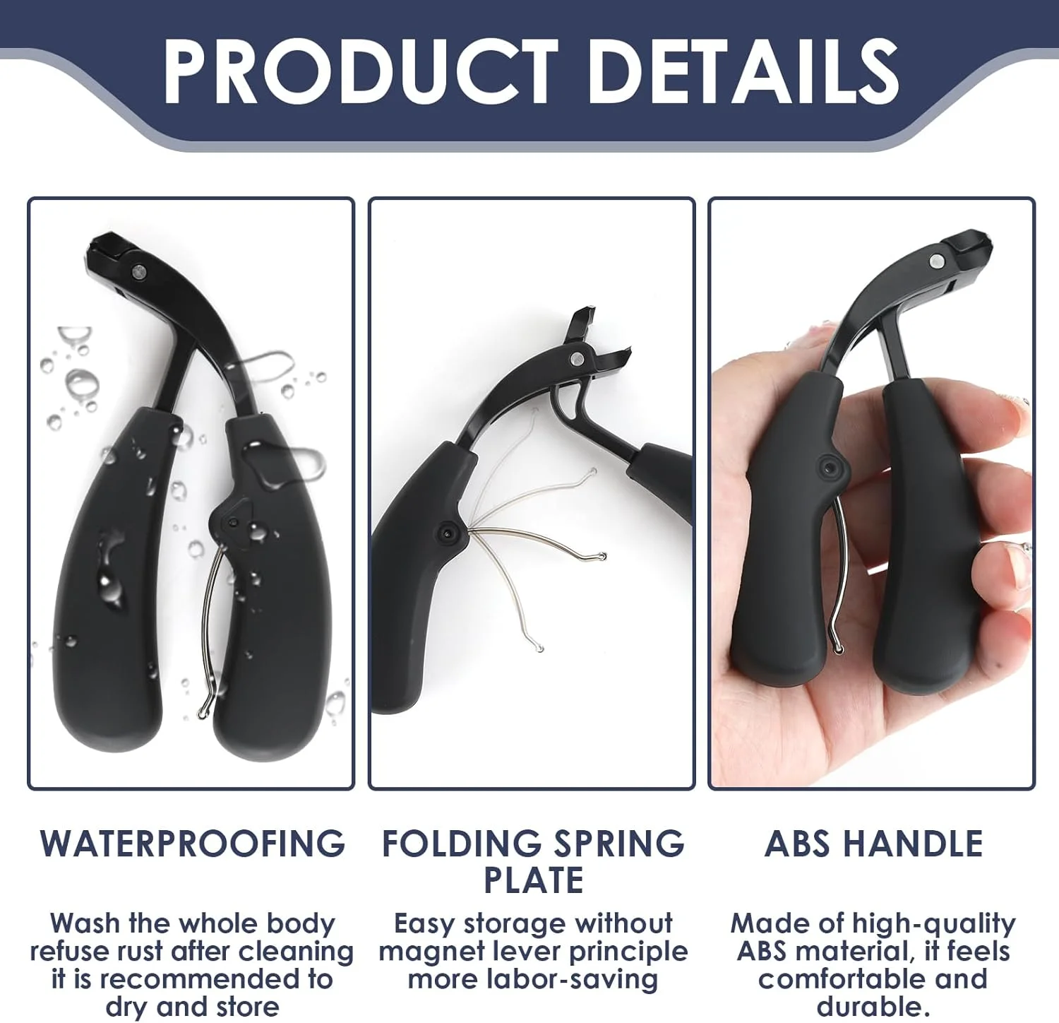 ناخن گیر سر زاویه دار، ارگونومیک، قیچی ناخن گیر با محفظه، برای ناخن های ضخیم آقایان (مشکی) ناخن گیر سر زاویه دار، ارگونومیک، قیچی ناخن گیر با محفظه، برای ناخن های ضخیم آقایان (مشکی)