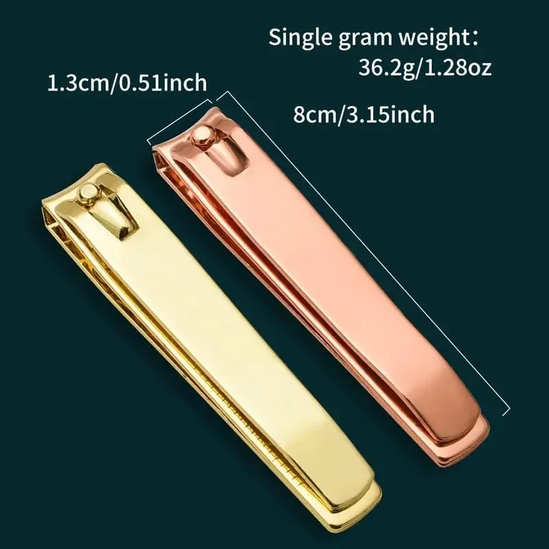 ناخن گیر و ناخن گیر انگشت پا، ابزار ناخن برای ناخن های ضخیم، ناخن گیر انگشت پا با برش مستقیم فک پهن، فولاد ضد زنگ (طلایی رز) ناخن گیر و ناخن گیر انگشت پا، ابزار ناخن برای ناخن های ضخیم، ناخن گیر انگشت پا با برش مستقیم فک پهن، فولاد ضد زنگ (طلایی رز)