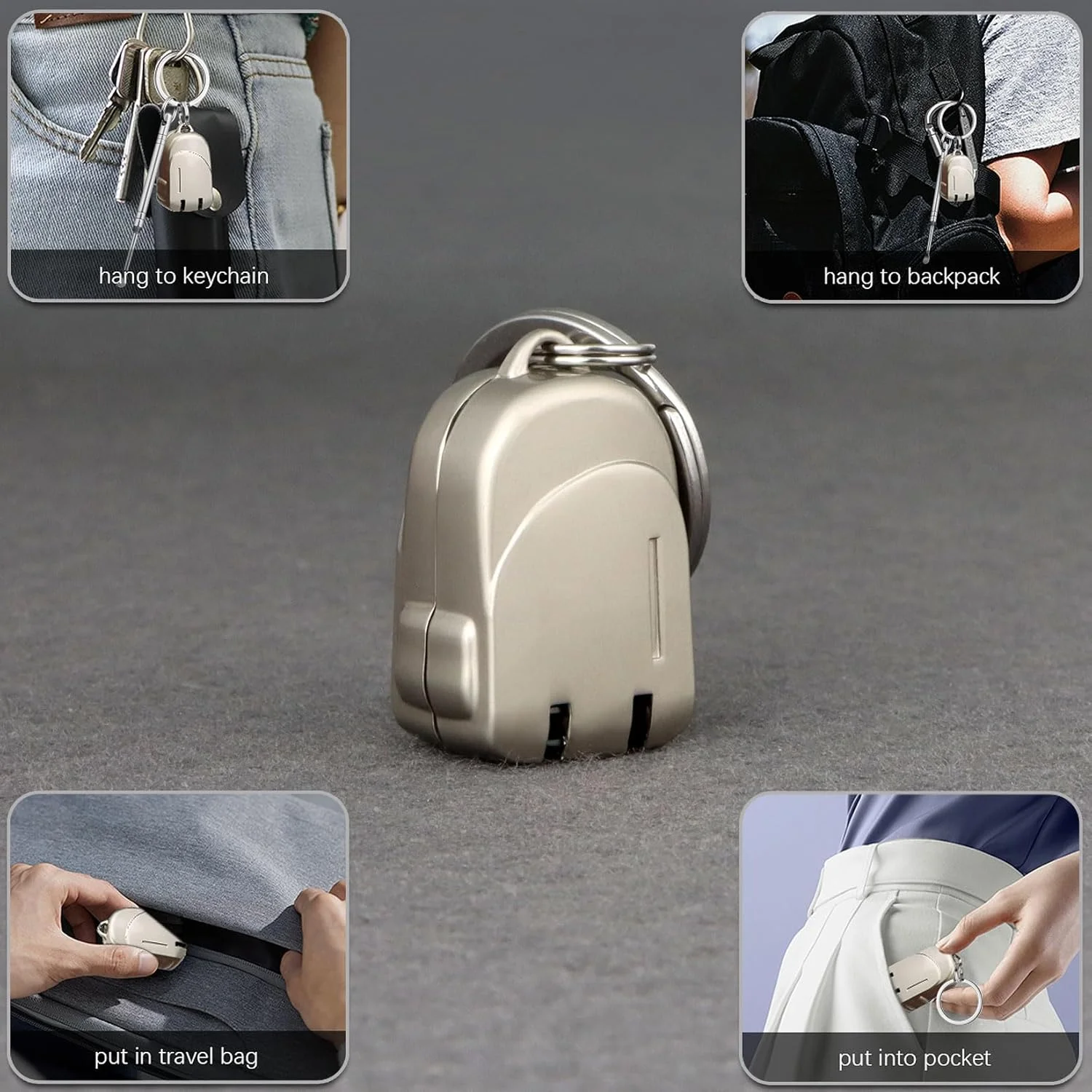 ناخن گیر تاشو قابل حمل، جمع و جور، جاکلیدی مسافرتی با محفظه، استیل ضد زنگ، مینی، شامپاین ناخن گیر تاشو قابل حمل، جمع و جور، جاکلیدی مسافرتی با محفظه، استیل ضد زنگ، مینی، شامپاین