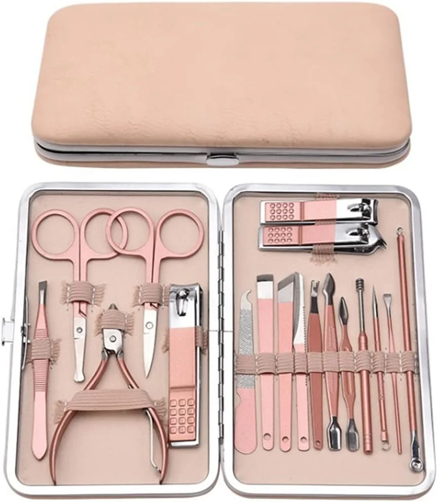 ست ابزار مانیکور شامل ناخن گیر استیل ضد زنگ، قیچی ناخن، موچین چند منظوره برای پدیکور انگشتان دست و پا ست ابزار مانیکور شامل ناخن گیر استیل ضد زنگ، قیچی ناخن، موچین چند منظوره برای پدیکور انگشتان دست و پا