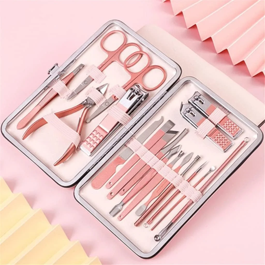 ست ابزار مانیکور شامل ناخن گیر استیل ضد زنگ، قیچی ناخن، موچین چند منظوره برای پدیکور انگشتان دست و پا ست ابزار مانیکور شامل ناخن گیر استیل ضد زنگ، قیچی ناخن، موچین چند منظوره برای پدیکور انگشتان دست و پا