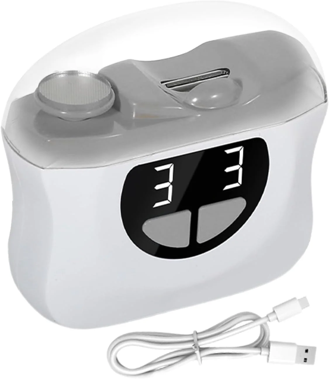 ناخن گیر برقی ارتقا یافته 2025، ناخن گیر شارژی 3 در 1 با چراغ LED، پیرایش دقیق، سنگ زنی و جمع کننده گرد و غبار ناخن، مراقبت از ناخن بی سیم قابل حمل برای کودکان و سالمندان