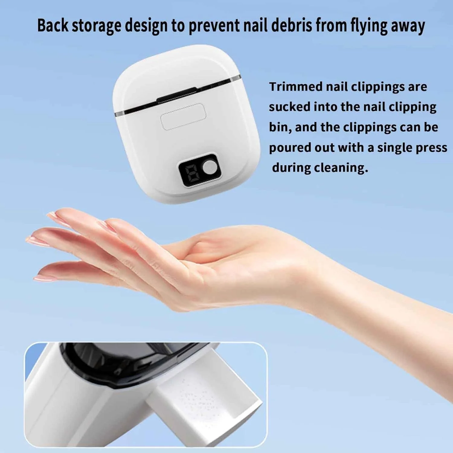 ست ناخن گیر برقی برای آقایان، ناخن گیر برقی اتوماتیک قابل حمل برای ناخن های ضخیم، ناخن گیر بی صدا با نور، قابل شارژ Type-C، 65x74 میلی متر، سفید، ایده آل برای خانم ها ست ناخن گیر برقی برای آقایان، ناخن گیر برقی اتوماتیک قابل حمل برای ناخن های ضخیم، ناخن گیر بی صدا با نور، قابل شارژ Type-C، 65x74 میلی متر، سفید، ایده آل برای خانم ها