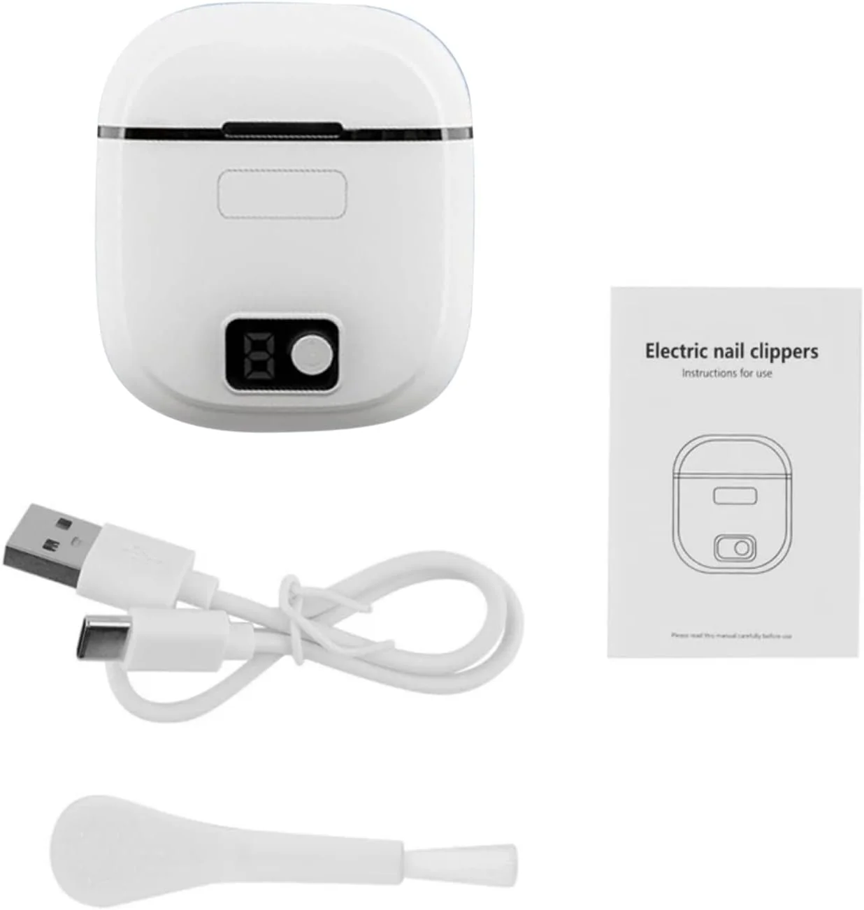 ناخن گیر برقی، سوهان ناخن اتوماتیک USB با 3 سرعت و ایمنی به همراه محفظه جمع آوری خرده ناخن ناخن گیر برقی، سوهان ناخن اتوماتیک USB با 3 سرعت و ایمنی به همراه محفظه جمع آوری خرده ناخن